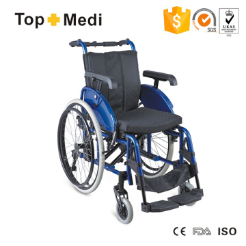 Легкая инвалидная коляска высокого класса с ручным управлением с алюминиевой рамой